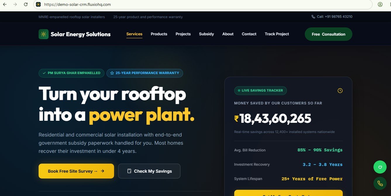 ☀️ Explore Our Live Solar CRM & EPC Platform Demo!